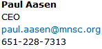 image of Paul Aasen's contact info