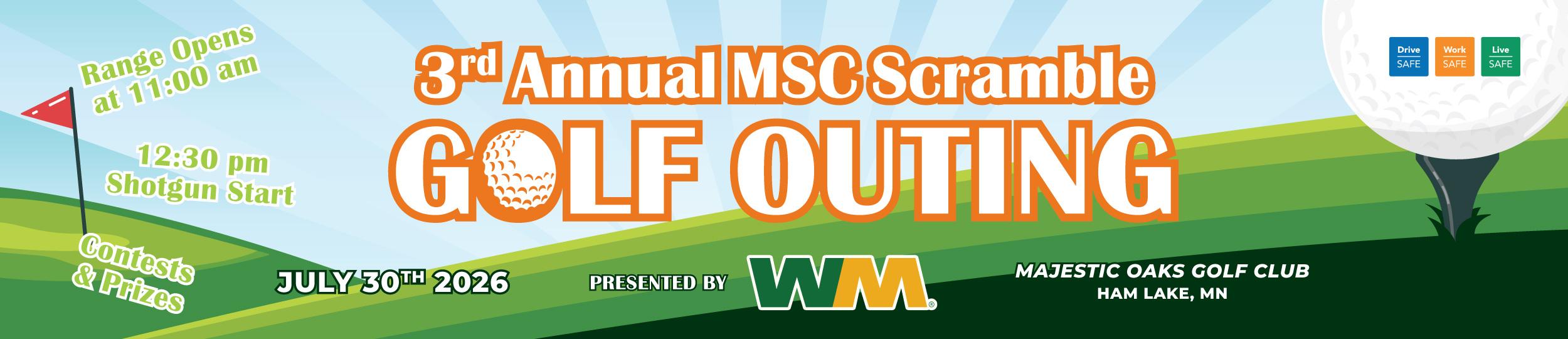 banner for 2026 Annual Golf Outing
