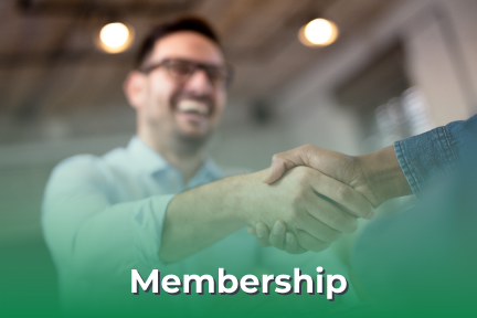 image of 2 men shaking hands with a green overlay
