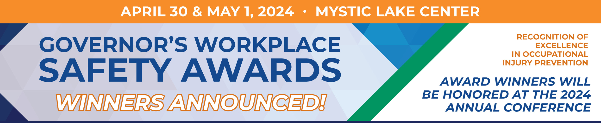 banner for 2024 Governor's Safety Award Winners